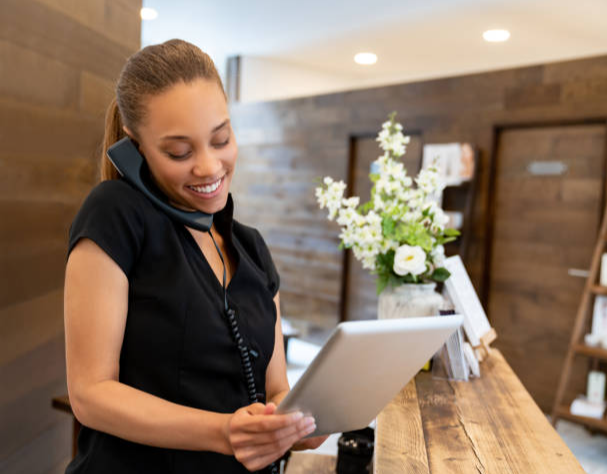 Hair salon using BT Cloud Voice